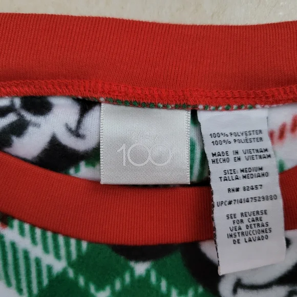 Disney Mickey and Minnie Mouse Mens Christmas Family Matching Pajamas-Medium - Picture 8 of 8